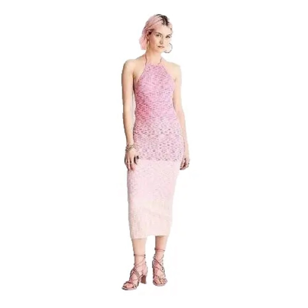 COPY - ✨NWT 🌸 FUTURE collective Alani Noelle halter pink ombré dress ✨